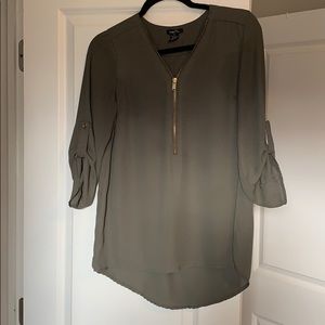 Army green blouse